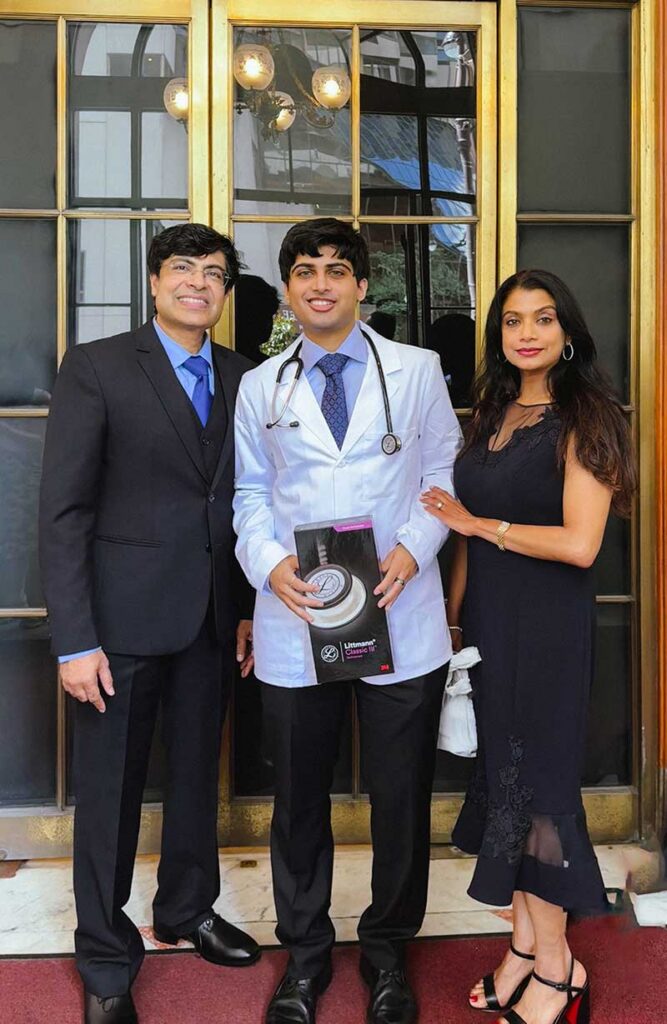 Dr. Sudeep and her family