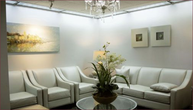 Waiting room at Santa Teresa Dental Center