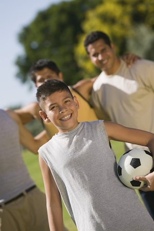 Teenager and Men at the Park both wear mouthguards to protect their teeth and jaw from injury. 